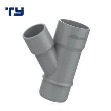 Chinese Supplier DIN Standard Water Drainage PVC Rubber Joint Equal Sweep 45 Degree Yee Tee